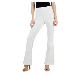 I.n.c. Concepts Women's Plus High-Rise Pull-on Flare Jeans, Bright White Sz 12 R